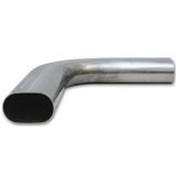 Granatelli 3in Oval Stainless Steel Horizontal 90 Deg Bend 4.5in Bend Radius Tubing thumbnail 2