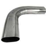 Granatelli 3in Oval Stainless Steel Horizontal 90 Deg Bend 4.5in Bend Radius Tubing thumbnail 3