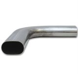 Granatelli 3in Oval Stainless Steel Horizontal 90 Deg Bend 4.5in Bend Radius Tubing thumbnail 4