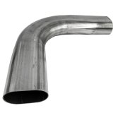 Granatelli 3in Oval Stainless Steel Horizontal 90 Deg Bend 4.5in Bend Radius Tubing thumbnail 5