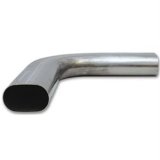 Granatelli 3in Oval Stainless Steel Horizontal 90 Deg Bend 4.5in Bend Radius Tubing thumbnail 6