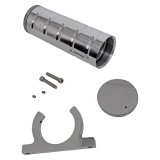Granatelli Universal Aluminum Remote Power Steering Reservoir - Satin (Incl Mounting Clamp) thumbnail 1