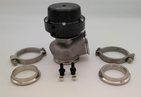 Granatelli 50mm 14PSI Piston Actuated Wastegate - Black Anodized thumbnail 2