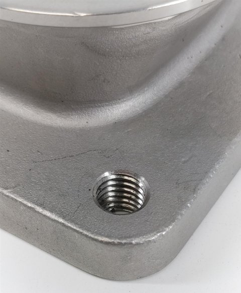 Granatelli Turbo Adapter Cast 2.5in V-Band to T4 Housing (Threaded)