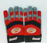 Granatelli Medium Mechanics Work Gloves - Red/Gray/Black thumbnail 1