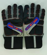 Granatelli X-Large Mechanics Work Gloves - Red/Gray/Black thumbnail 3