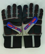 Granatelli X-Large Mechanics Work Gloves - Red/Gray/Black thumbnail 6