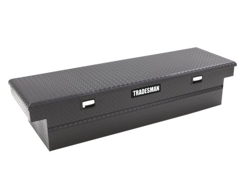 Tradesman Aluminum Single Lid Cross Bed Truck Tool Box (63in.) - Black thumbnail 1