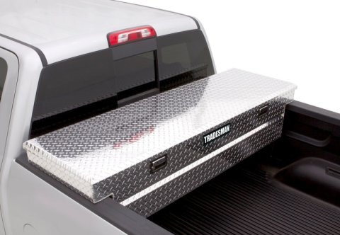 Tradesman Aluminum Single Lid Cross Bed Truck Tool Box (63in.) - Black thumbnail 3