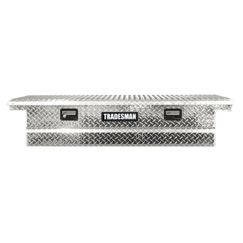 Tradesman Aluminum Single Lid Cross Bed Truck Tool Box (70in.) - Brite thumbnail 2