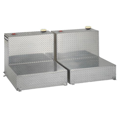 Tradesman Aluminum Twin L-Shape Liquid Storage Tank (96 Gallon Capacity) - Brite thumbnail 3