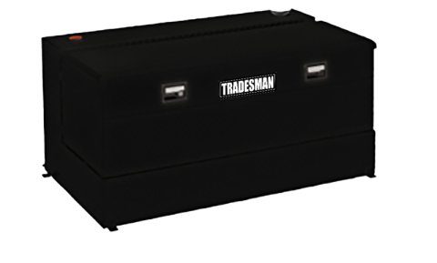 Tradesman Steel L-Shape Liquid Storage Tank Combo (48in. / 80 Gallon Capacity) - Black thumbnail 1