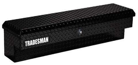 Tradesman Aluminum Side Bin Truck Tool Box w/Push Button (70in.) - Black thumbnail 2