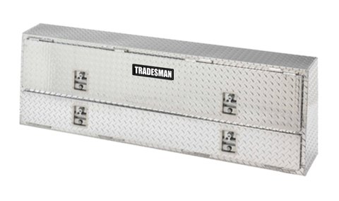 Tradesman Aluminum Professional Rail Top Mount L-Wing Box (72in.) - Brite thumbnail 2