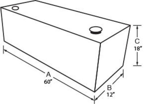 Tradesman Aluminum Vertical Liquid Storage Tank (50 Gallon Capacity) - Brite thumbnail 1