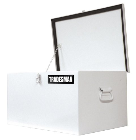 Tradesman Steel Job Site Box/Chest (Light Duty/Small) (24in.) - White thumbnail 1