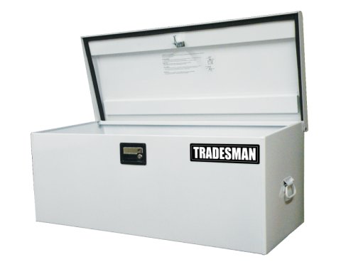 Tradesman Steel Job Site Box/Chest (Light Duty/Large) (42.75in.) - White thumbnail 1