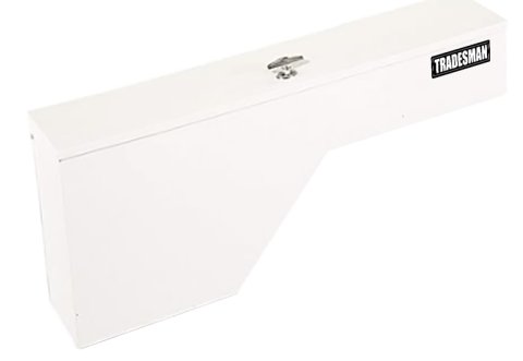Tradesman Steel Fender Well Truck Tool Box - White