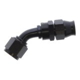 Aeromotive PTFE Hose End - AN-08 - 45 Deg - Black Anodized thumbnail 1