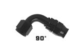 Aeromotive PTFE Hose End - AN-08 - 90 Deg - Black Anodized thumbnail 2