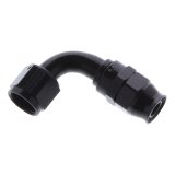 Aeromotive PTFE Hose End - AN-10 - 90 Deg - Black Anodized thumbnail 1