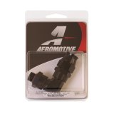 Aeromotive PTFE Hose End - AN-06 to AN-08 Hose - 90 Deg - Black Anodized thumbnail 1