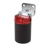 Aeromotive Canister Fuel Filter - 3/8 NPT/100-Micron (Red Housing w/Black Sleeve) thumbnail 1
