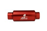 Aeromotive In-Line Filter - AN-10 size - 40 Micron SS Element - Red Anodize Finish thumbnail 1