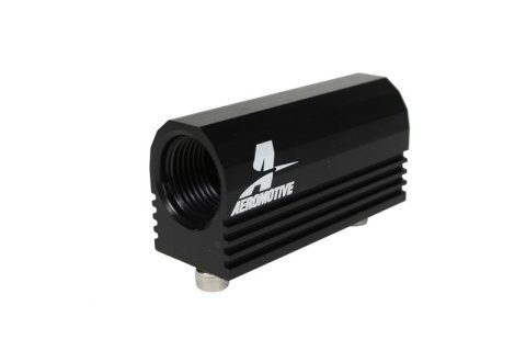 Aeromotive 96-04 Ford 4.6 L Fuel Rail Pressure Sensor Adapter Log (-08 AN inlet / outlet) thumbnail 1