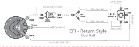 Aeromotive Phantom 340 Fuel System - Return Style w/Y-Block thumbnail 6