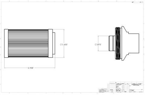 Aeromotive In-Line Filter - (AN-06 Male) 100 Micron Stainless Steel Element thumbnail 9