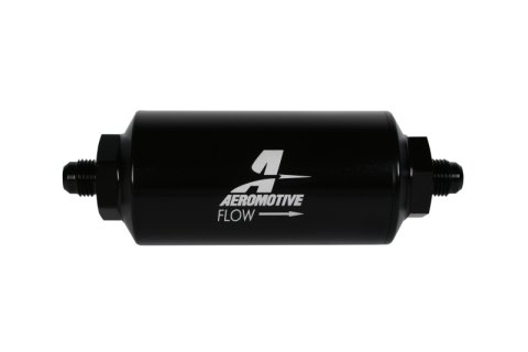 Aeromotive In-Line Filter - (AN-6 Male) 10 Micron Fabric Element Bright Dip Black Finish thumbnail 6