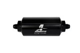 Aeromotive In-Line Filter - (AN-6 Male) 40 Micron Stainless Mesh Element Bright Dip Black Finish thumbnail 1