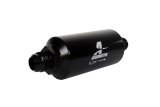 Aeromotive In-Line Filter - AN -10 size Male - 10 Micron Microglass Element - Bright-Dip Black thumbnail 3