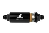 Aeromotive In-Line Filter - (AN -10 Male) 10 Micron Fabric Element Bright Dip Black Finish thumbnail 4