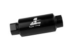 Aeromotive In-Line Fuel Filter 40-M Stainless Mesh Element ORB-10 Port (Bright-Dip Black) 2in. OD thumbnail 1