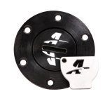 Aeromotive 1.5in Screw-on Fill Cap - Black thumbnail 1