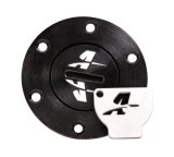 Aeromotive 1.5in Screw-on Fill Cap - Black thumbnail 2