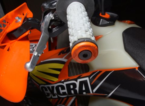 Cycra Grip Armor Bar End - Orange thumbnail 2