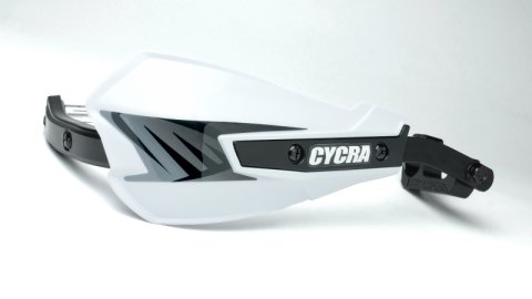 Cycra Vortex Hand Guard/w Universal U-Clamps - White thumbnail 1