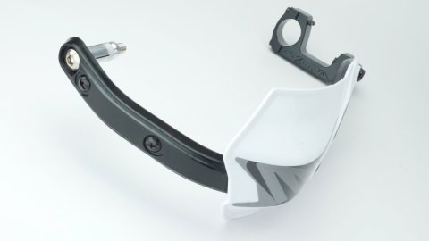 Cycra Vortex Hand Guard/w Universal U-Clamps - White thumbnail 3
