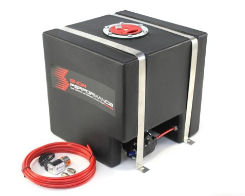 Snow Performance Water Tank Upgrade 2.5gal Braided SS Line w/Bracket/Solenoid/Hose/Fittings thumbnail 5