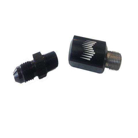 Snow Performance 1/8in. NPT Female to 4AN Male Low Profile Water Nozzle Holder 4AN Elbow thumbnail 3