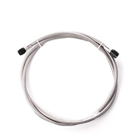 Snow Performance 2ft Stainless Steel Braided Line (Black) w/ 4AN Fittings thumbnail 1