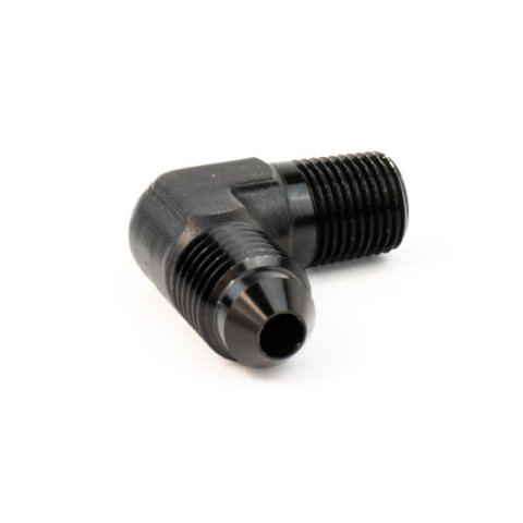 Snow Performance 1/8in NPT to 4AN Elbow Water Fitting (Black) thumbnail 1