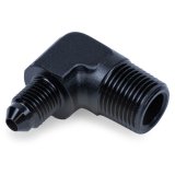 Snow Performance 3/8in NPT to 4AN Elbow Water Fitting (Black) thumbnail 3