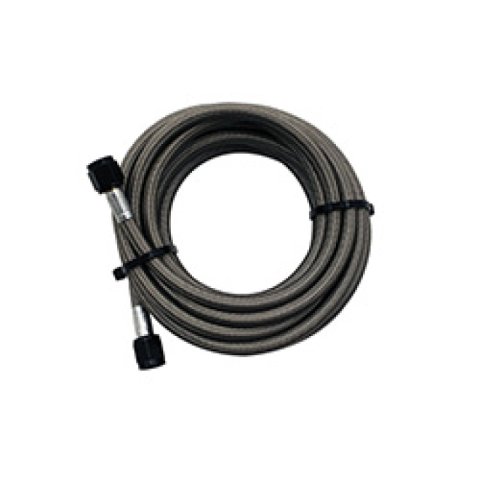 Snow Performance 5ft Stainless Steel Braided Water Line (4AN Black) thumbnail 1