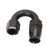 Snow -10AN 180 Degree PTFE Hose End (Black) thumbnail 1