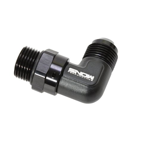 Snow -10 ORB to -10AN 90 Degree Swivel Fitting (Black) thumbnail 2