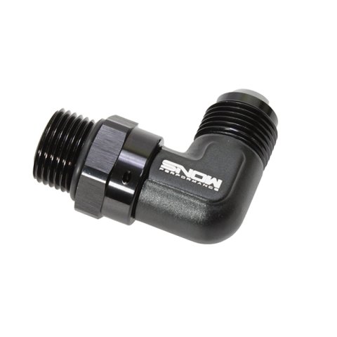 Snow -10 ORB to -10AN 90 Degree Swivel Fitting (Black) thumbnail 3